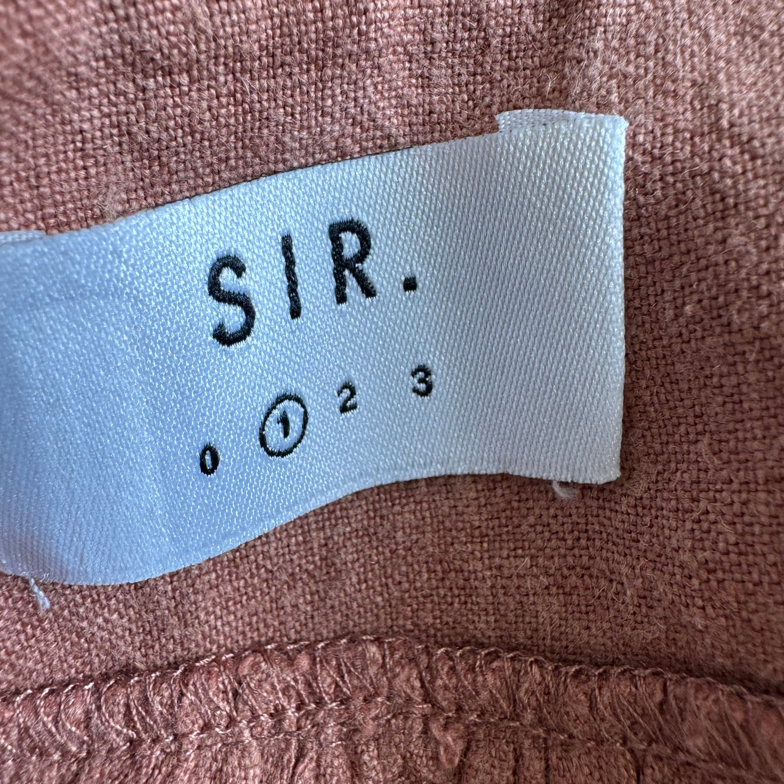 Sir The Label Patti Linen Mini Dress Brick Red Size 1 (Small) — image 7 of 8